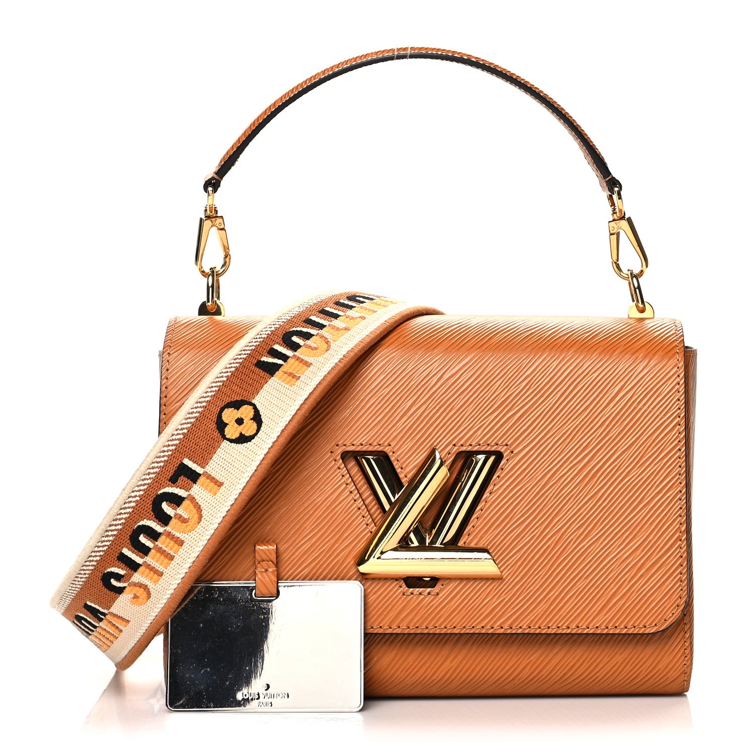 Louis Vuitton Epi Twist Shoulder Bag MM Gold Honey 1 of 10