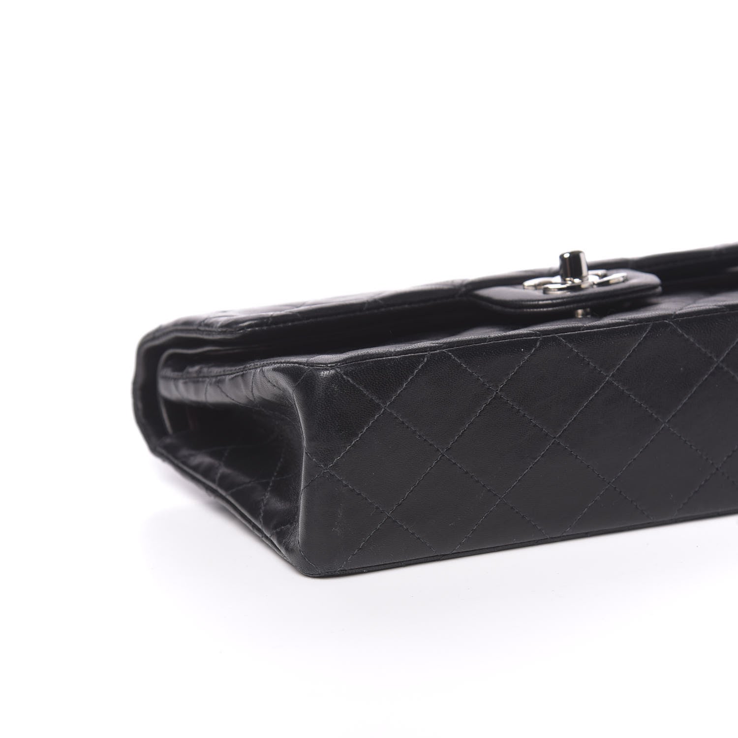 Chanel Lambskin Quilted Small Double Flap Black 8 of 13