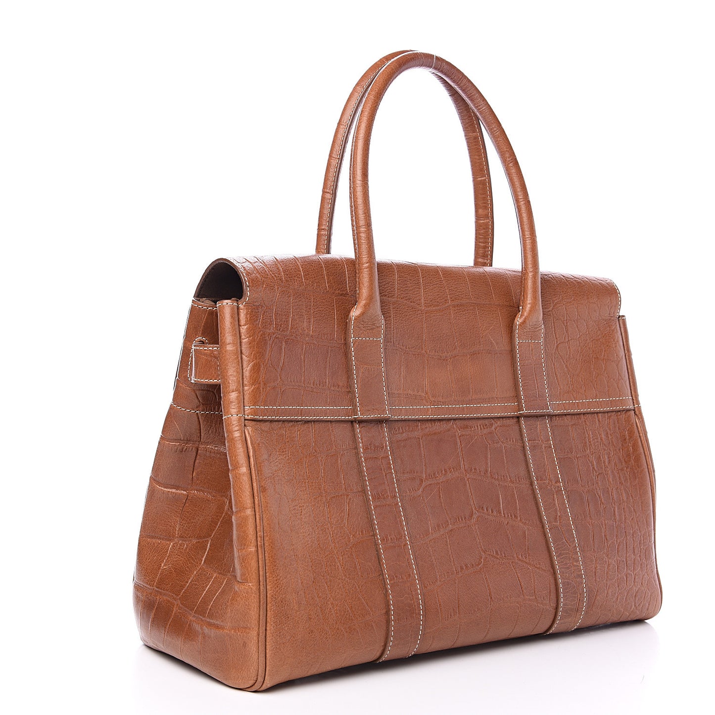 Crocodile Embossed Bayswater Camel