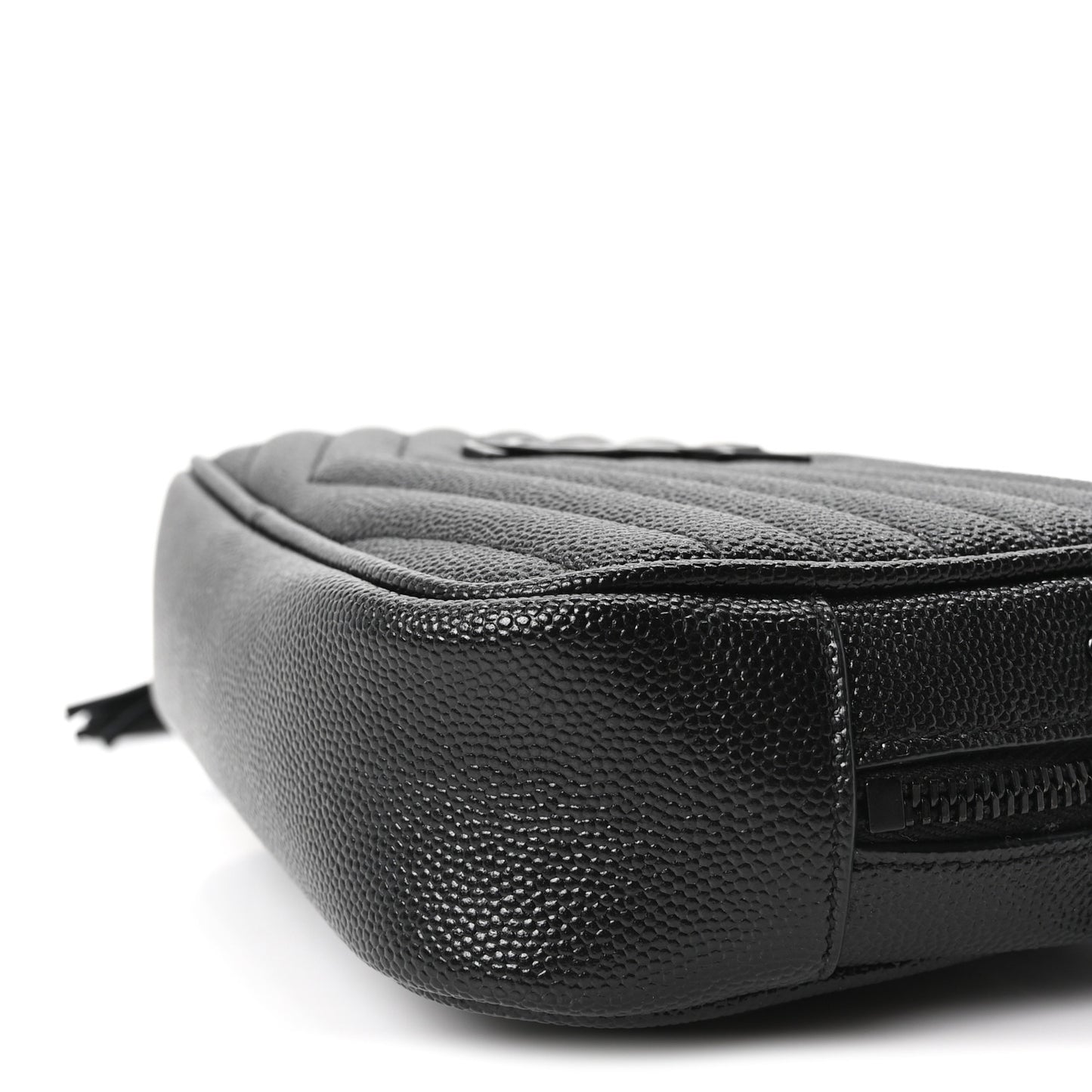 Grain De Poudre Matelasse Monochrome Monogram Mini Lou Camera Bag Black
