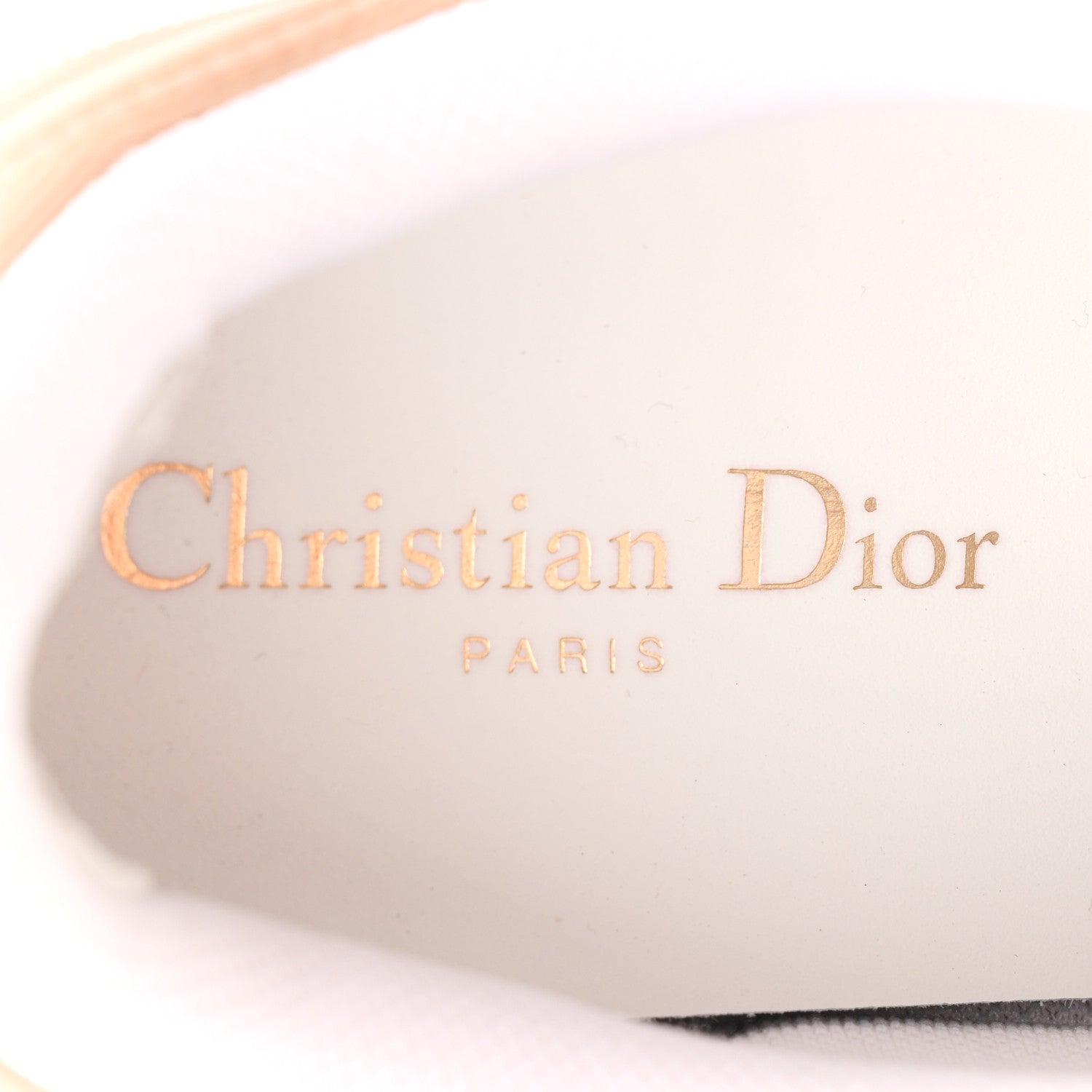 Christian Dior Calfskin Bi-Color Dior-ID Platform Sneakers 37.5 White Nude 8 of 9