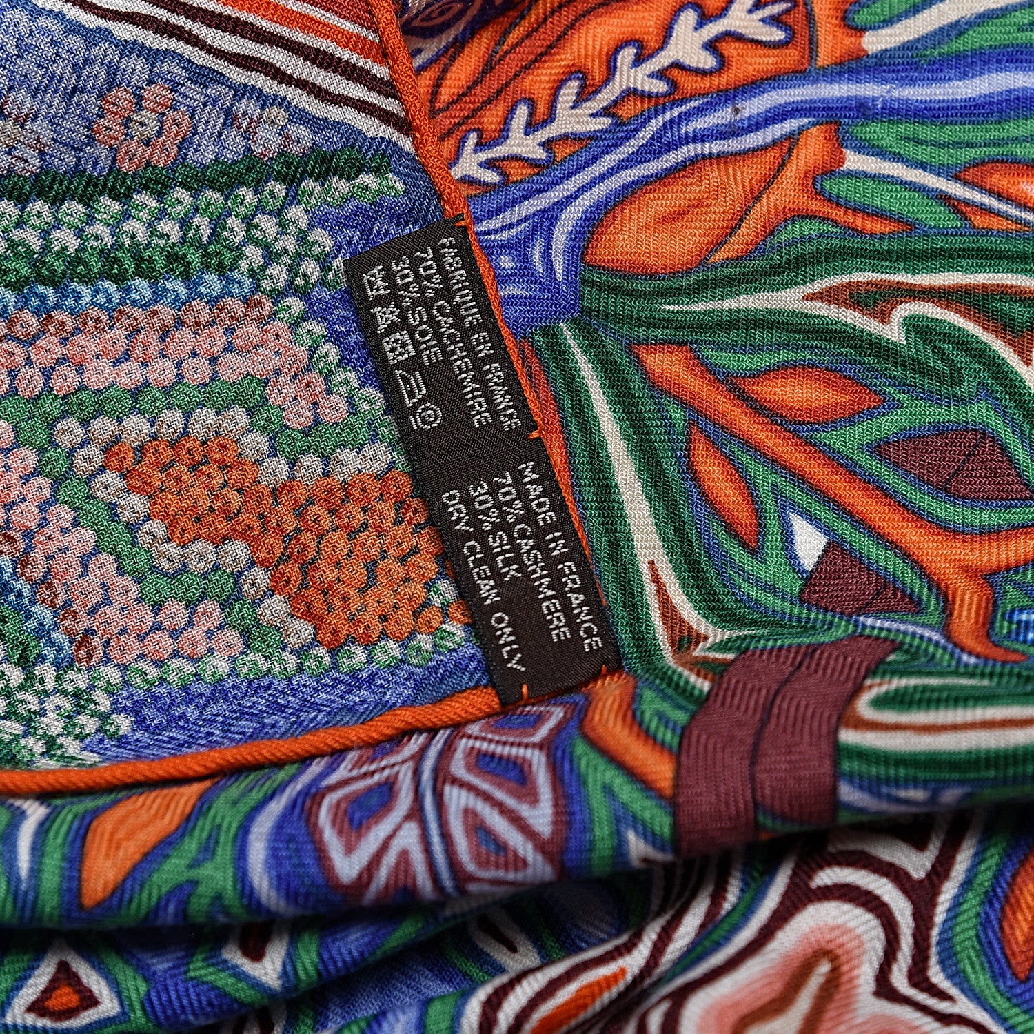 Hermes Cashmere Silk L'Arbre Du Vent Shawl 140 5 of 5