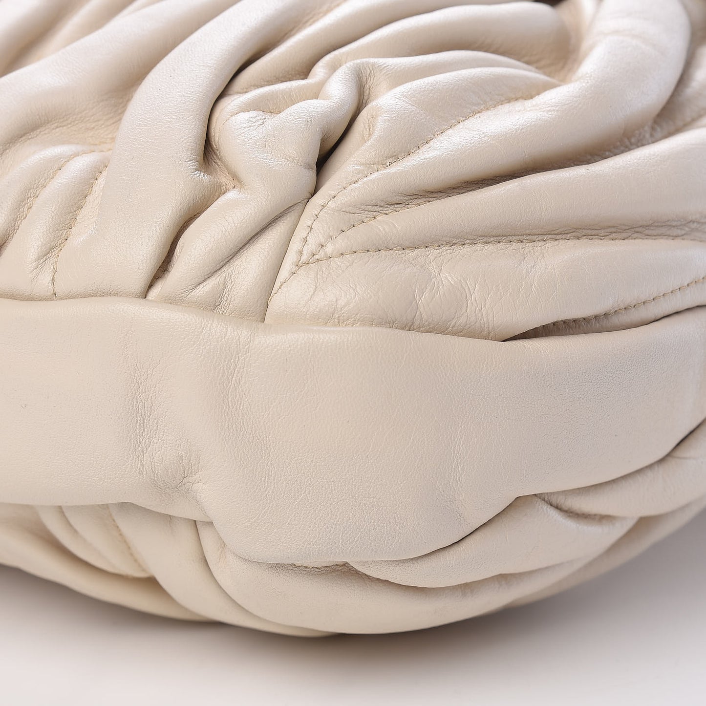Nappa Matelasse Coffer Hobo Bianco