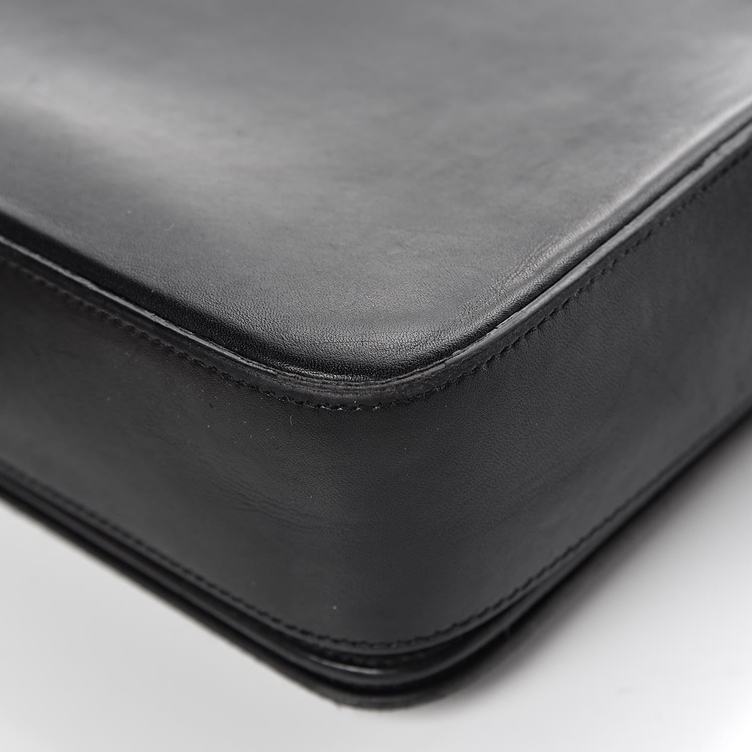 Saint Laurent Smooth Calfskin Medium Classic Monogram Universite Bag Black 11 of 16