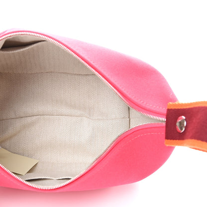 Hermes Canvas Small Bride-A-Brac Pouch Hibiscus 4 of 5