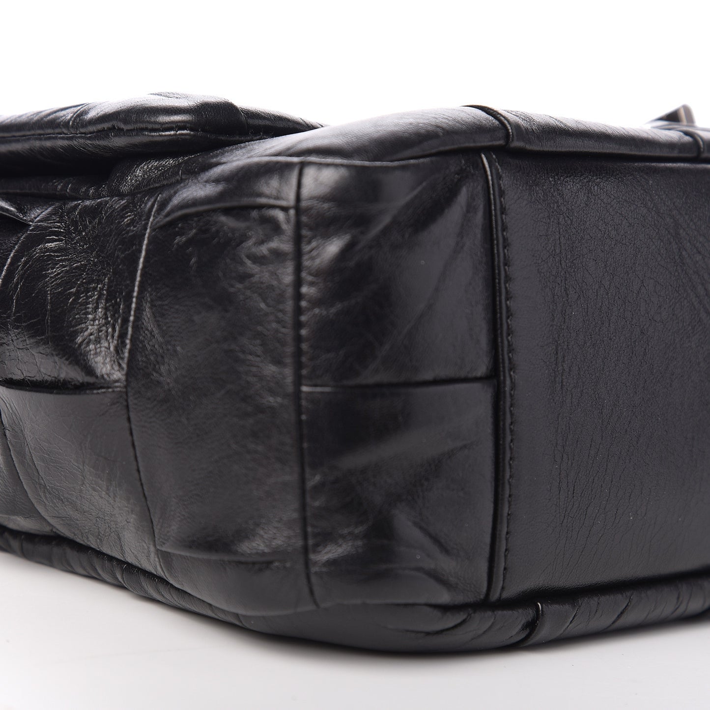 Lambskin Igloo Single Flap Black