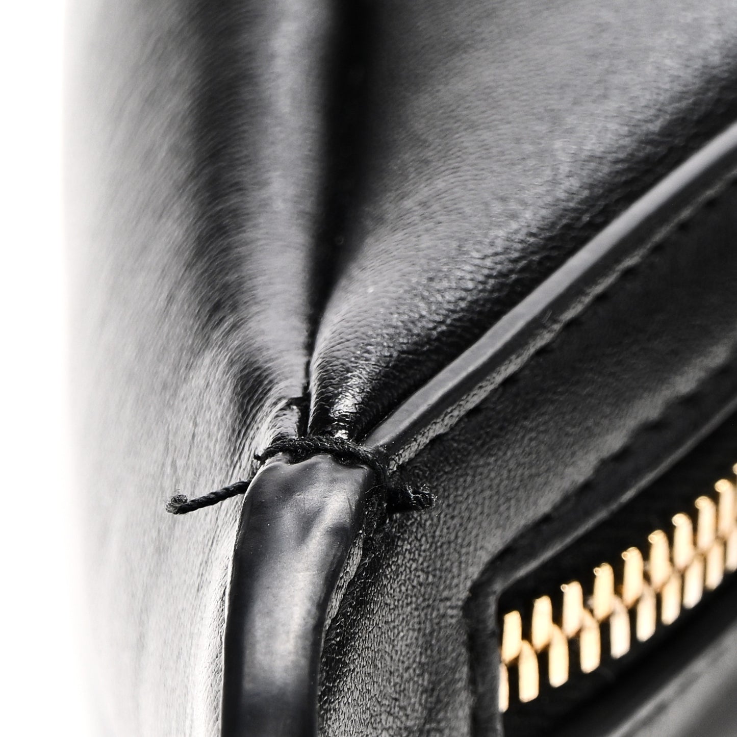 Smooth Calfskin Hula Hoop Shoulder Bag Black