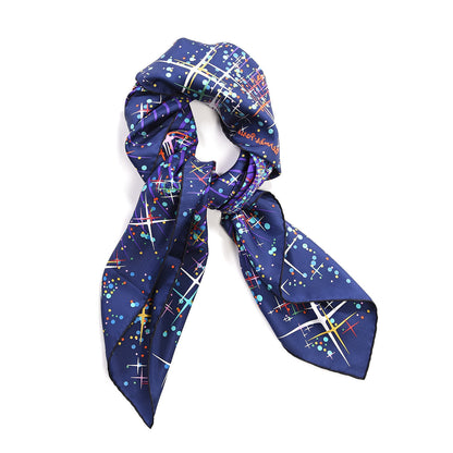 Hermes Silk Magic Kelly Scarf 90 Marine Violet Turquoise 8 of 8