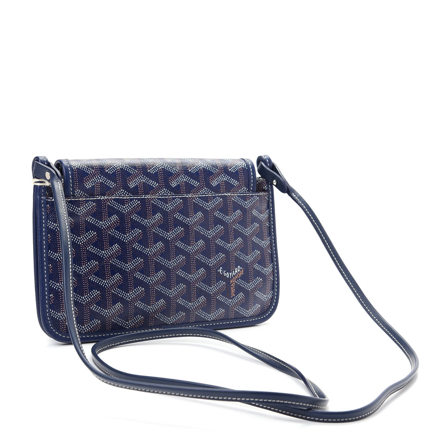 Goyard Goyardine Plumet Wallet Clutch Navy 3 of 8