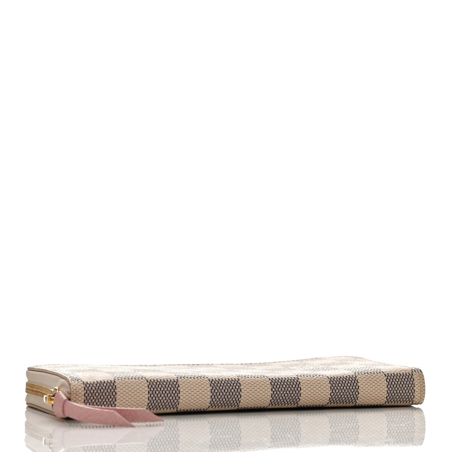 Louis Vuitton Damier Azur Clemence Wallet Rose Ballerine 4 of 10