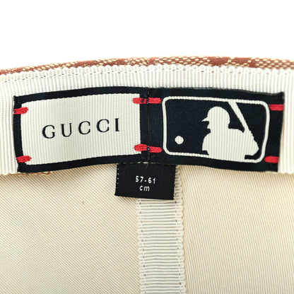 Gucci X MLB Monogram LA Dodgers Baseball Hat 57-61 Beige Ruggine 8 of 9