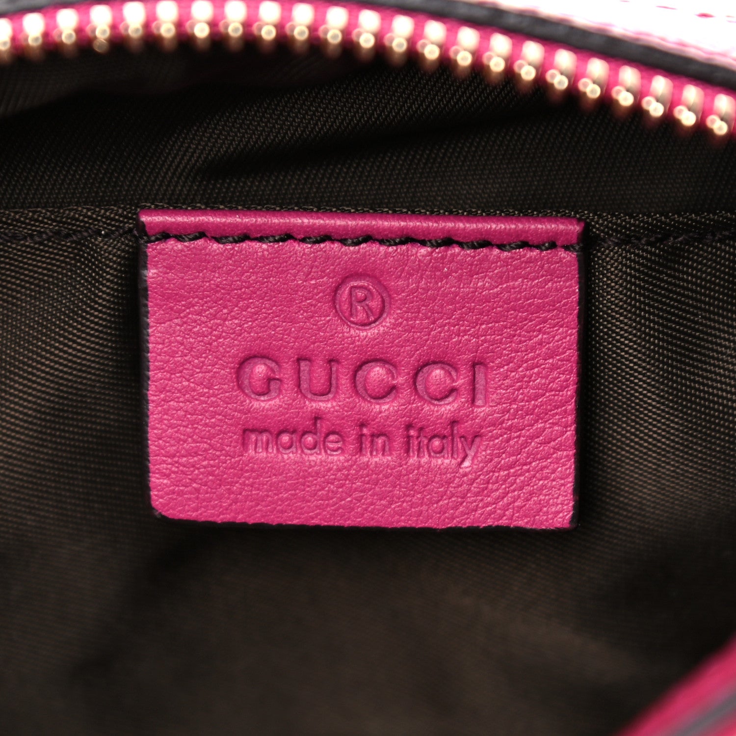 Gucci Patent Medium Soho Cosmetic Case Bright Bougainvillea 6 of 9