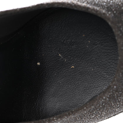 Chanel Glitter Cap Toe Pumps 37 Grey Black 12 of 13