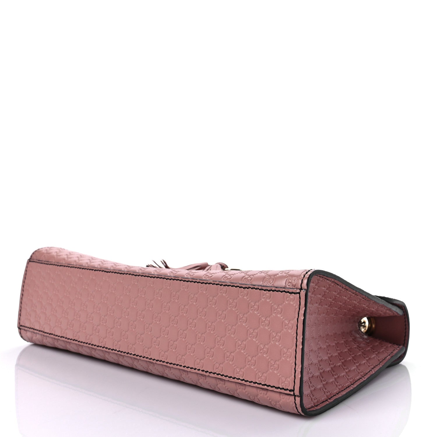 Gucci Microguccissima Medium Emily Chain Shoulder Bag Soft Pink 8 of 9