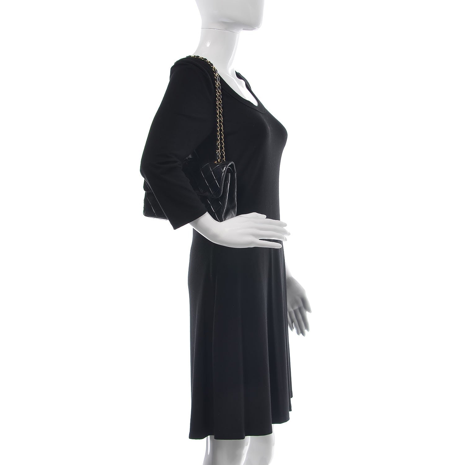 Chanel Lambskin Quilted Small Double Flap Black 2 of 14