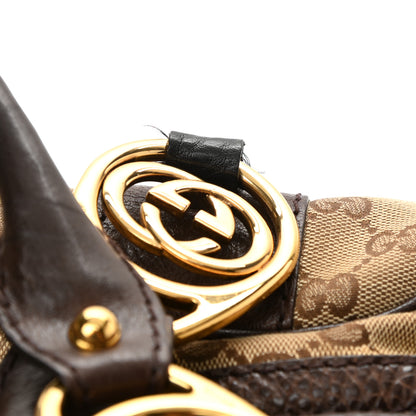 Gucci Monogram Medium Interlocking Icon Tote Dark Brown 9 of 9