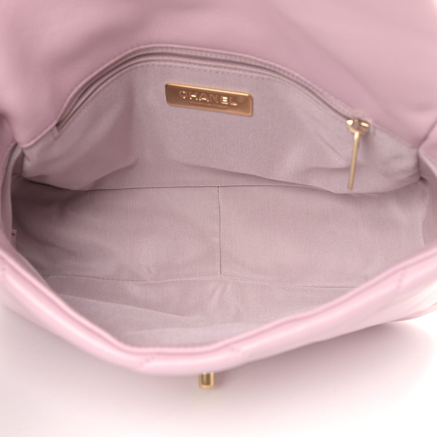Chanel Lambskin Quilted Medium Chanel 19 Flap Light Pink 5 of 9