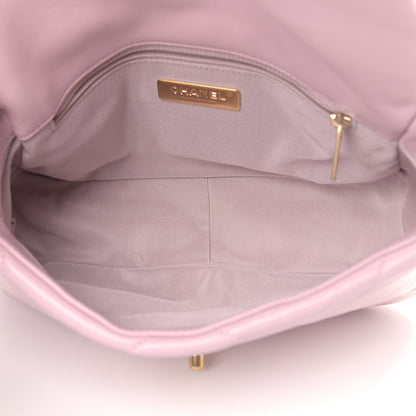 Chanel Lambskin Quilted Medium Chanel 19 Flap Light Pink 5 of 9