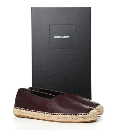 Saint Laurent Nappa Vendome Monogram Espadrilles 40.5 Barolo 10 of 10