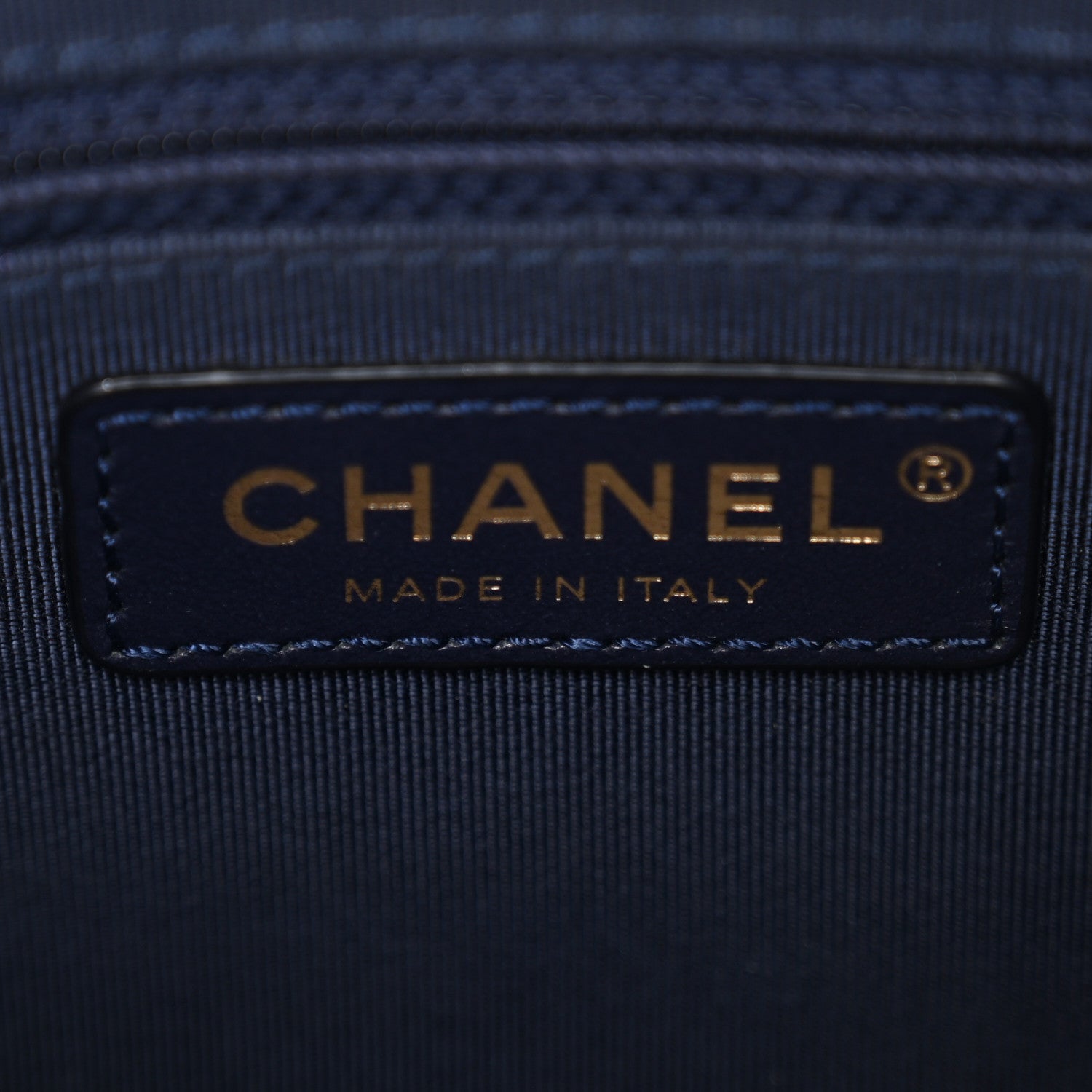 Chanel Caviar Quilted Large In & Out Camera Case Navy 8 of 12
