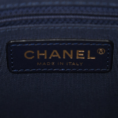Chanel Caviar Quilted Large In & Out Camera Case Navy 8 of 12