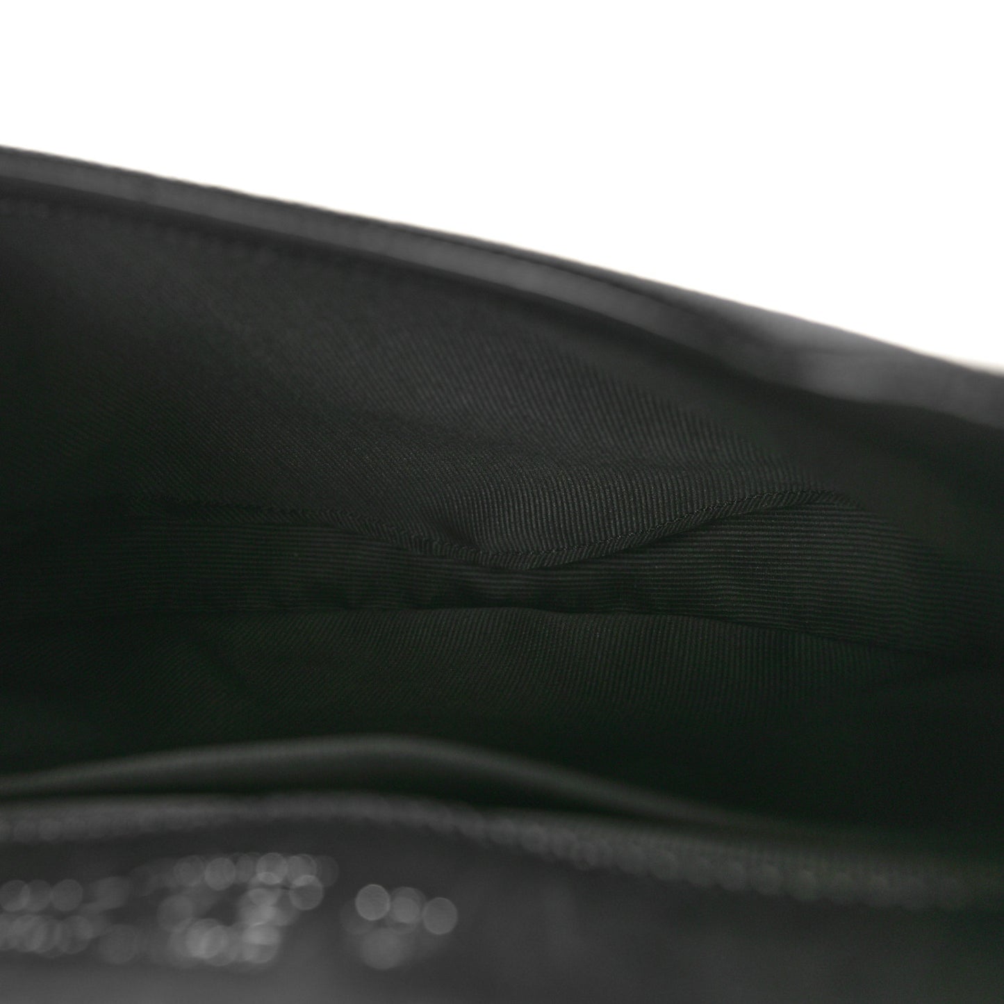 Calfskin Canvas Never Still Crossbody Flap Bag Black