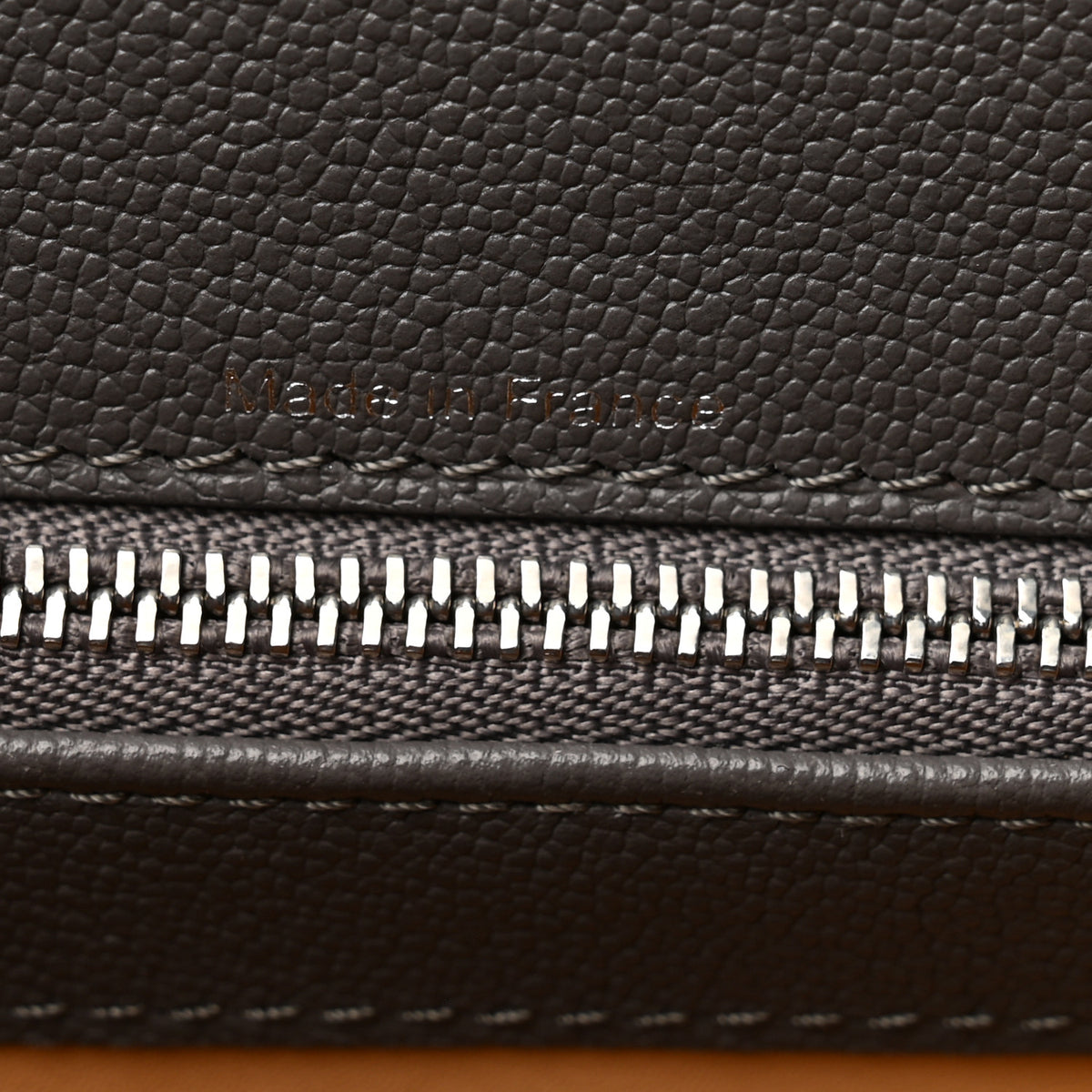 Rodeo Calfskin PM Brillant Satchel Stone