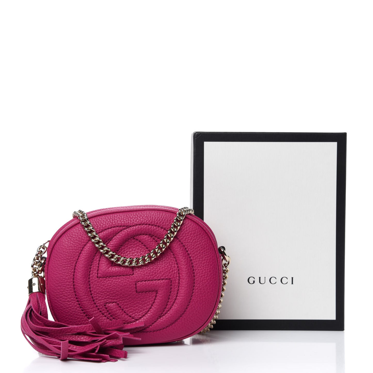 Cellarius Calfskin Mini Soho Chain Bag Bright Bouganville