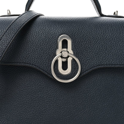 Mulberry Small Classic Grain Calfskin Mini Seaton Midnight Blue 7 of 9