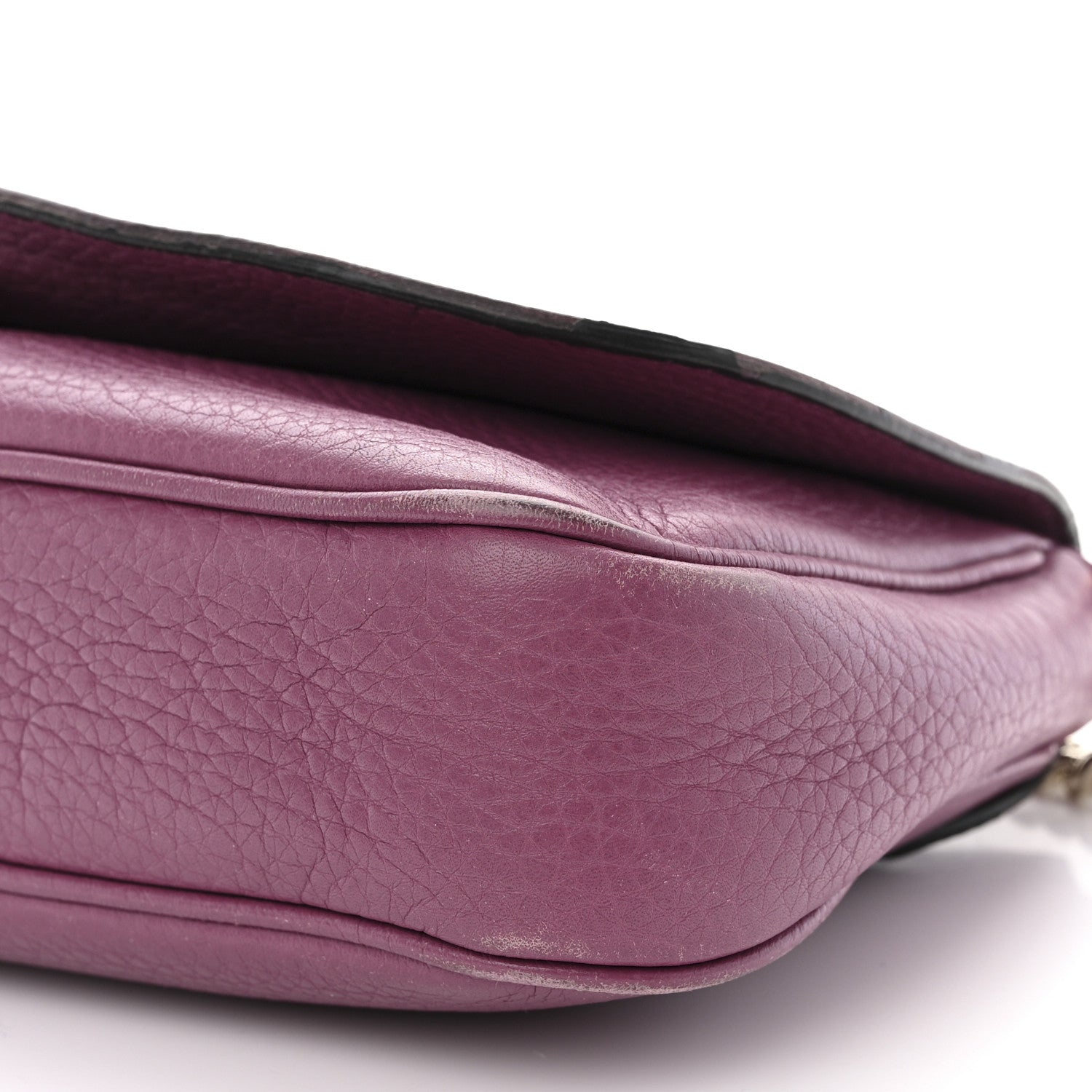 Gucci Pebbled Calfskin Medium Soho Flap Crossbody Peonia Flower 10 of 16