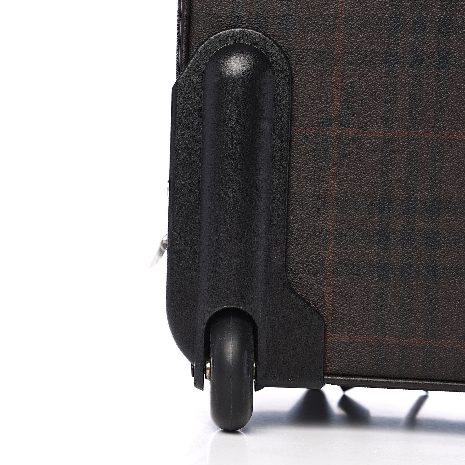 Burberry Smoked Haymarket Check Carry-On Suitcase Chocolate 9 of 15