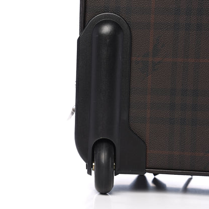 Burberry Smoked Haymarket Check Carry-On Suitcase Chocolate 9 of 15