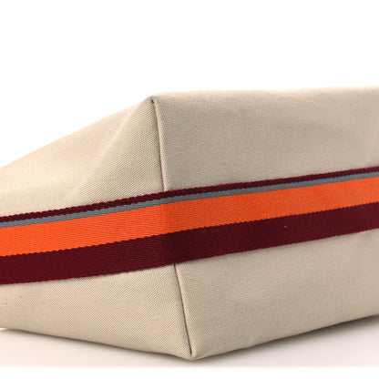 Hermes Cotton Canvas H Pavillon Large Bride-A-Brac Pouch Naturel 8 of 12