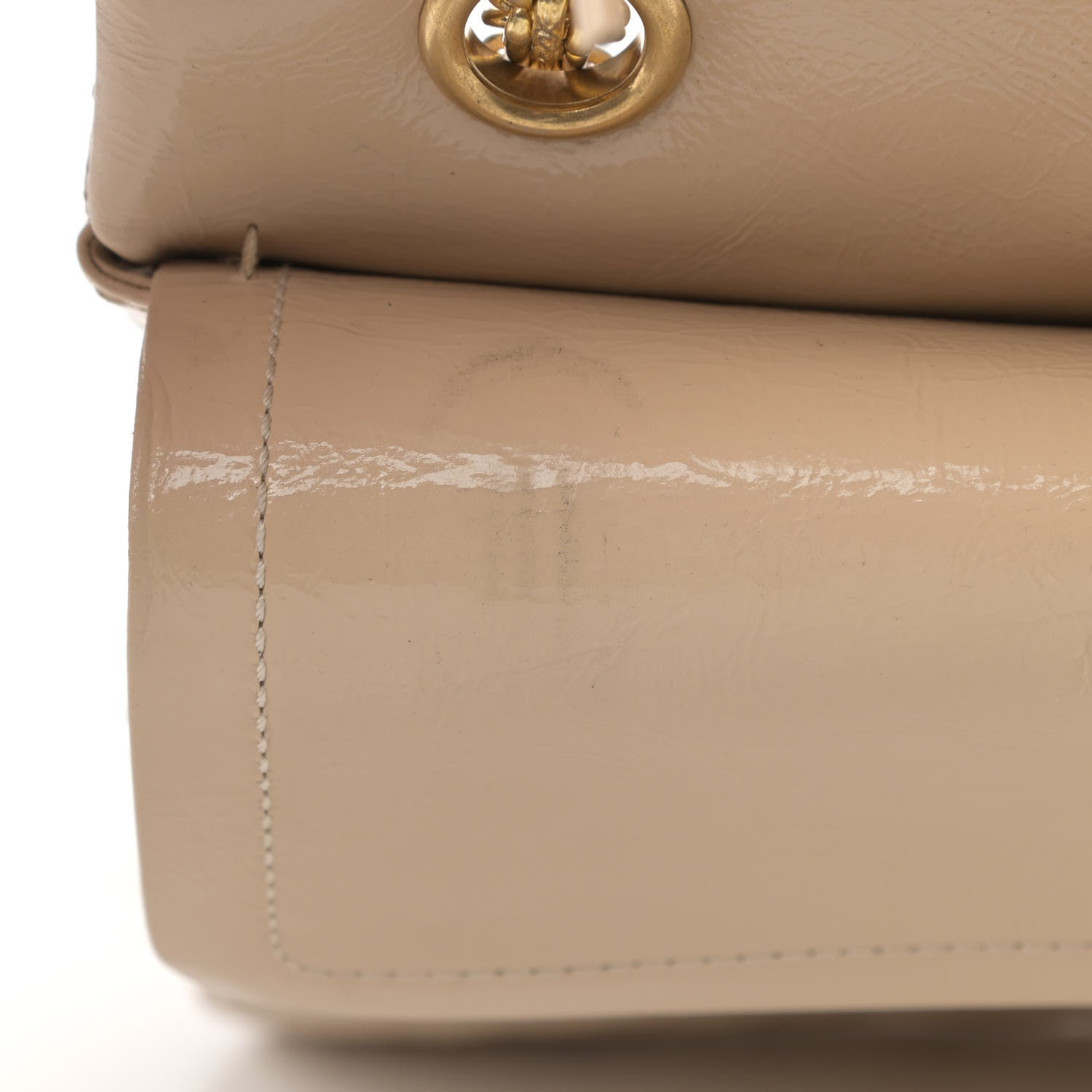 Chanel Distressed Patent Quilted 2.55 Reissue 226 Flap Beige 11 of 12