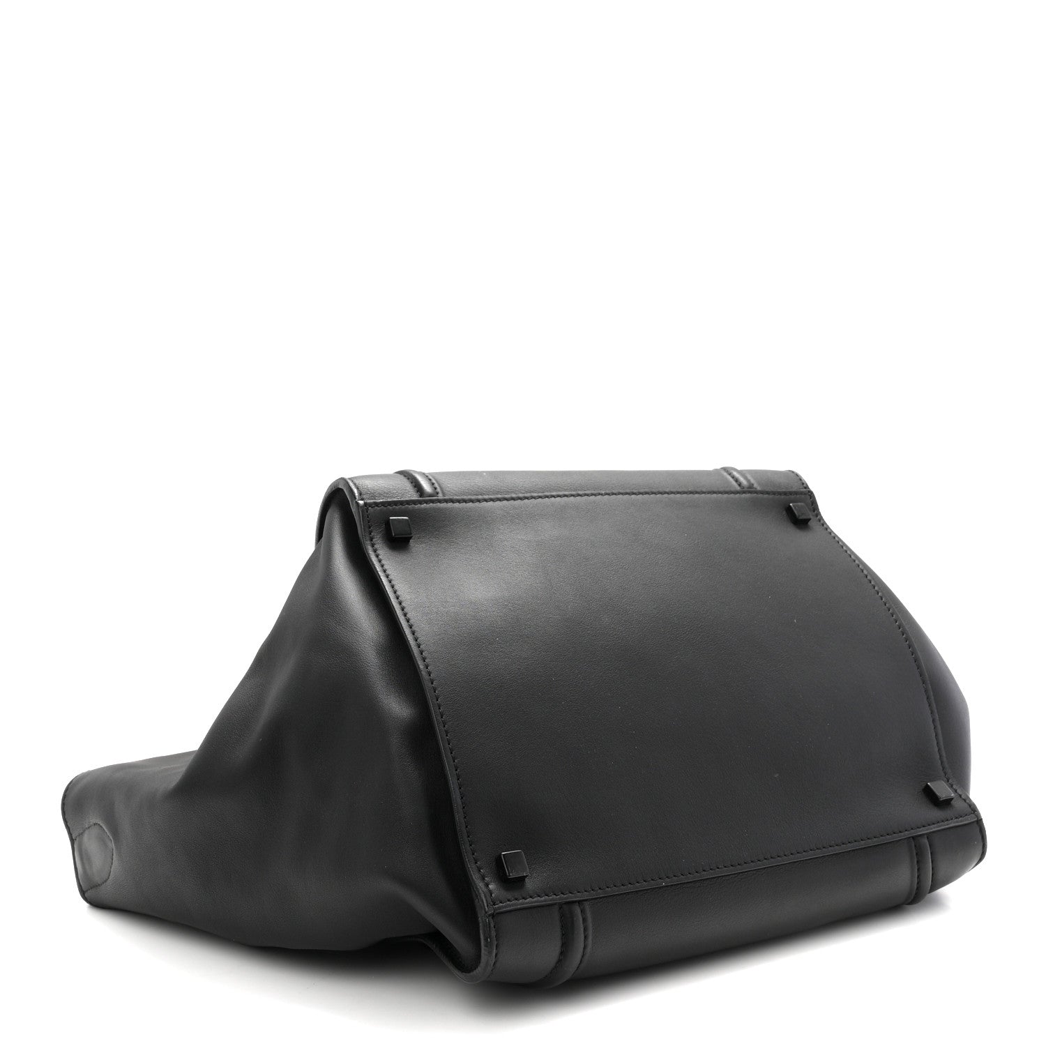 Celine Grained Calfskin Medium Phantom Luggage Black 4 of 11