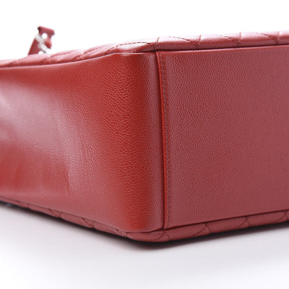 Chanel Caviar Quilted Grand Shopping Tote GST Red 9 of 11