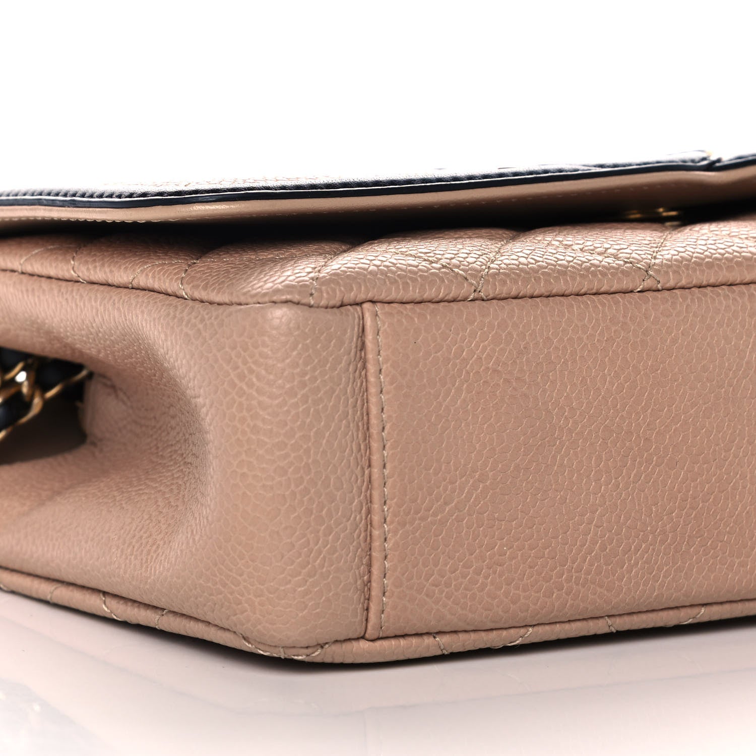 Chanel Caviar Quilted Small CC Filigree Flap Beige Black 10 of 13