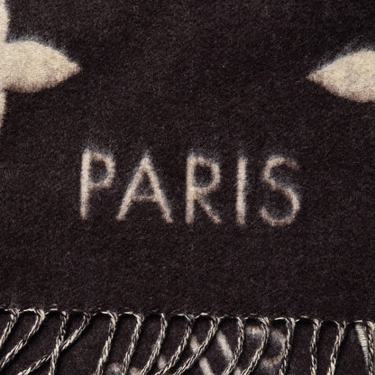 Louis Vuitton Cashmere Monogram Reykjavik Scarf Brown 6 of 6