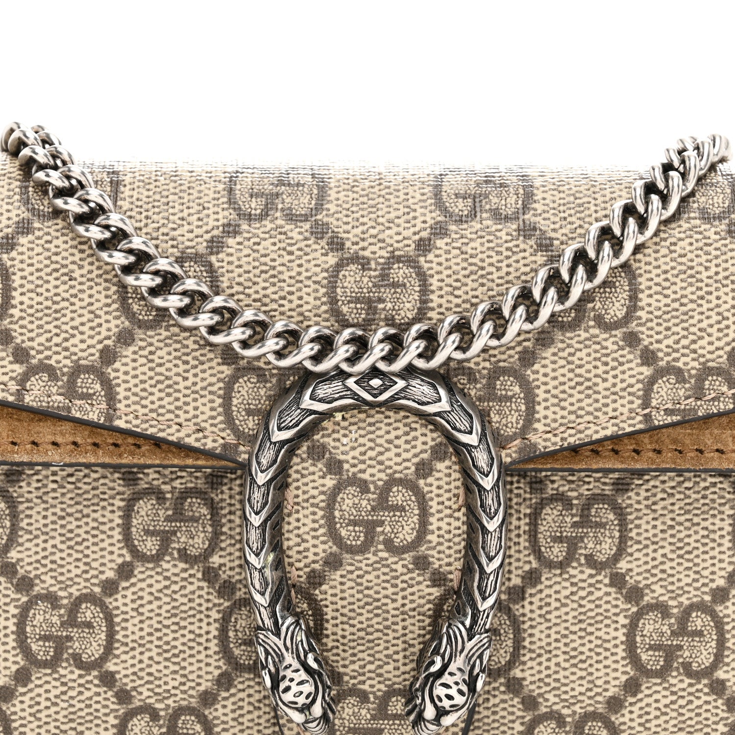 Gucci GG Supreme Monogram Super Mini Dionysus Shoulder Bag Taupe 7 of 9