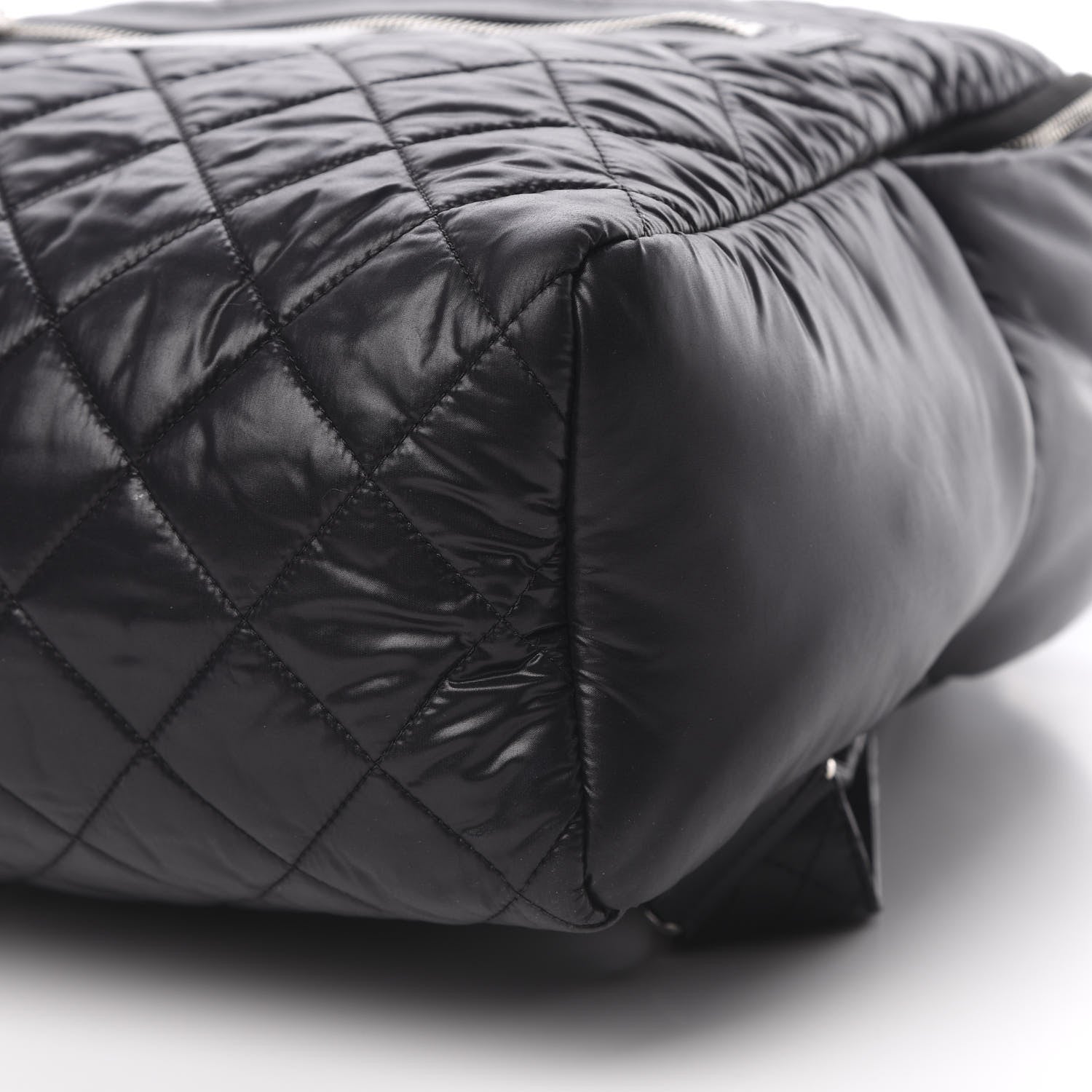 Chanel Nylon Quilted Coco Cocoon Backpack Black 9 of 9