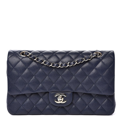Chanel Caviar Quilted Medium Double Flap Navy 1 of 11