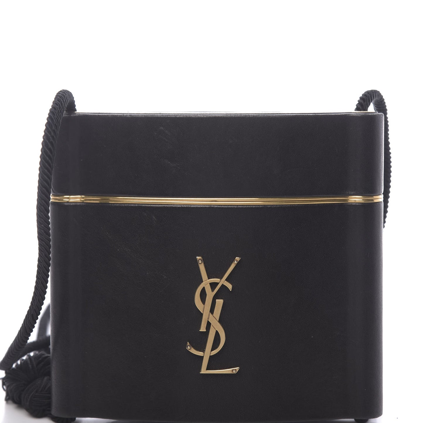 Lambskin Monogram Opyum Tassel Bag Black