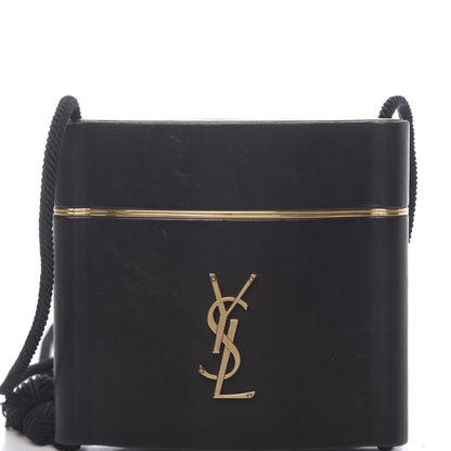 Saint Laurent Lambskin Monogram Opyum Tassel Bag Black 12 of 15