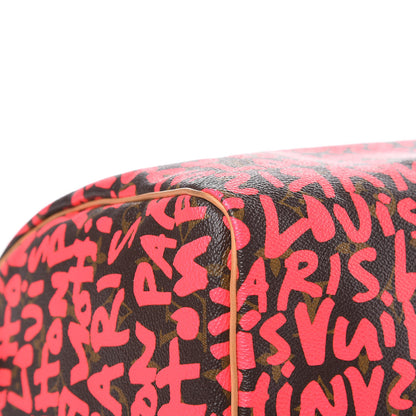 Louis Vuitton Monogram Graffiti Speedy 30 Fuchsia 10 of 15