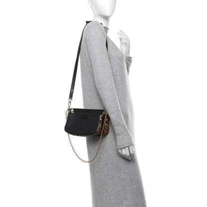 Louis Vuitton Empreinte Monogram Giant Wild At Heart Multi Pochette Accessories Black 2 of 9