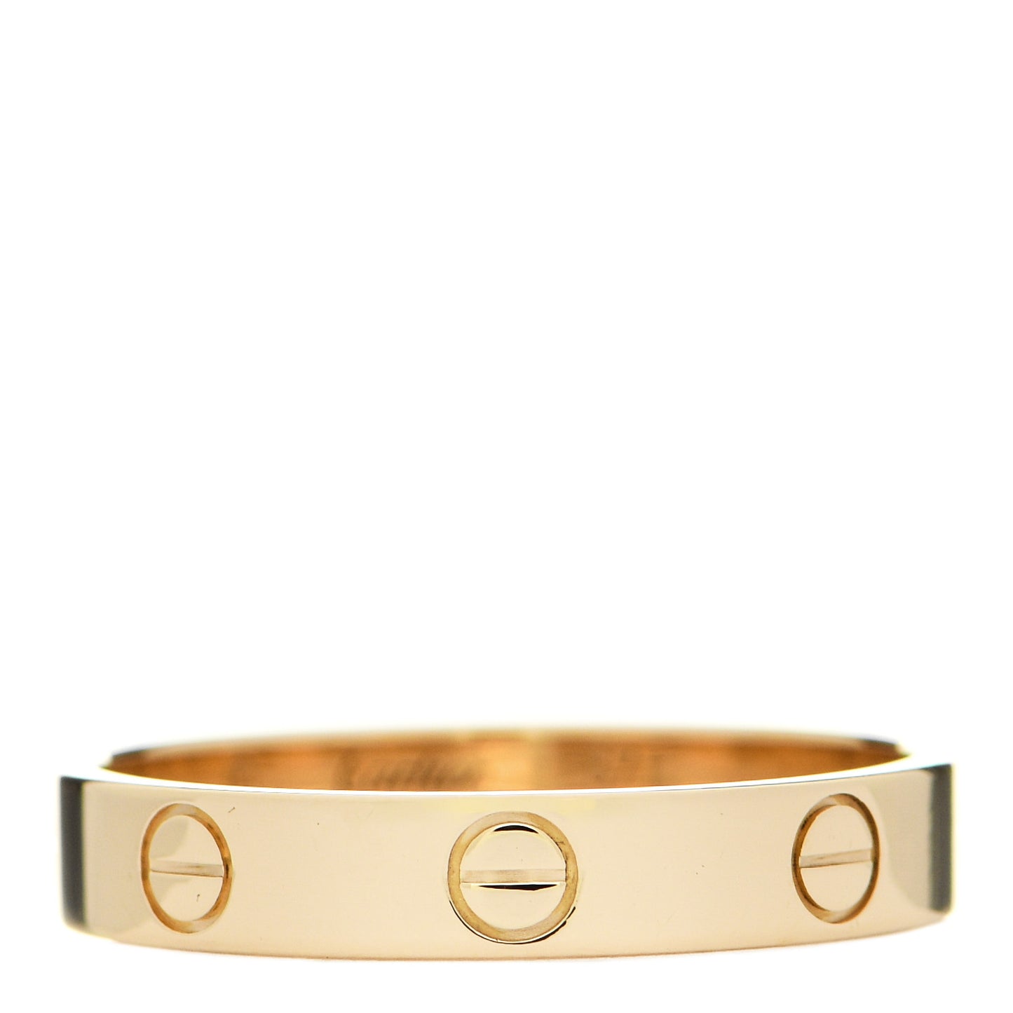 18K Yellow Gold 3.5mm LOVE Wedding Band Ring 57 8