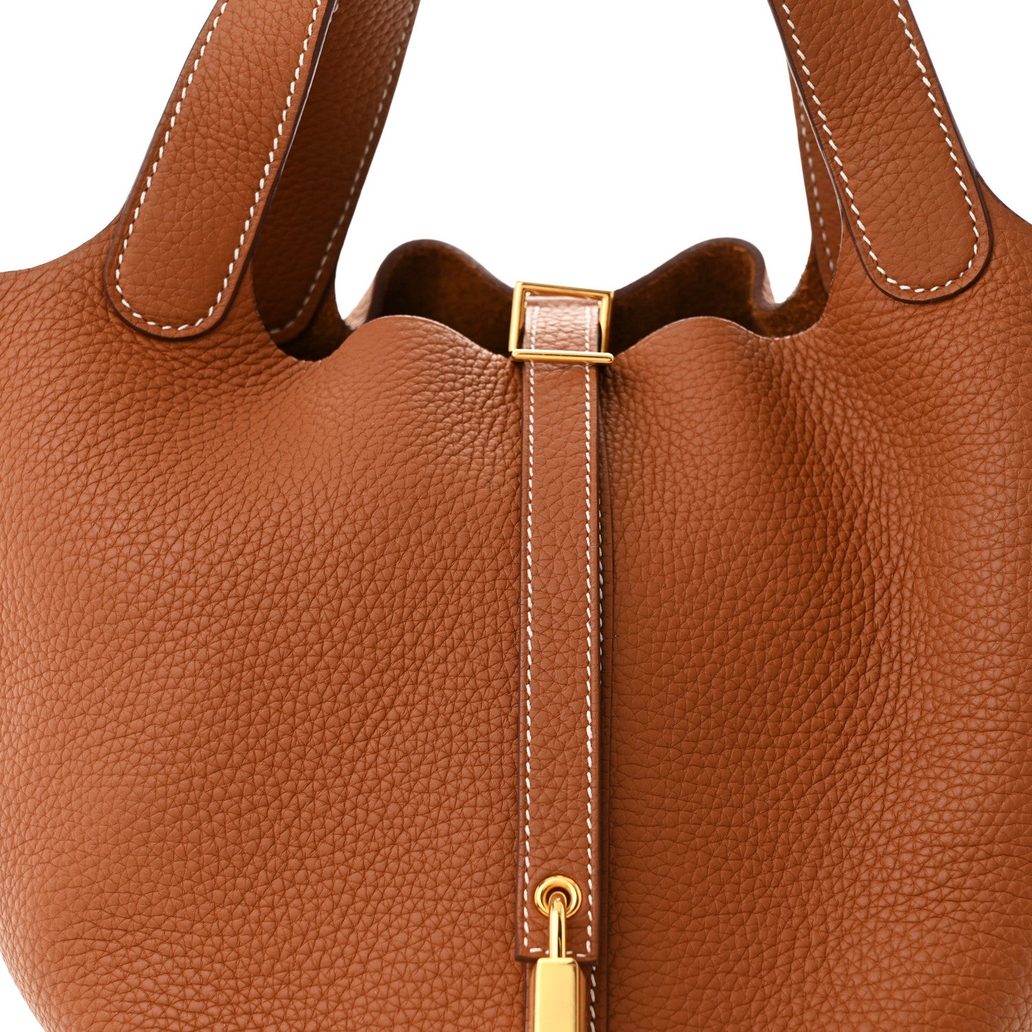 Hermes Taurillon Clemence Picotin Lock 22 MM Gold 8 of 10