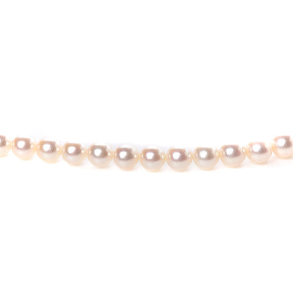 Mikimoto 14K White Gold Akoya Pearl 6-6.5mm Strand Necklace 22" 8 of 9