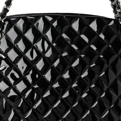 Chanel Patent Quilted Large Just Mademoiselle Bowling Bag Black 8 of 10