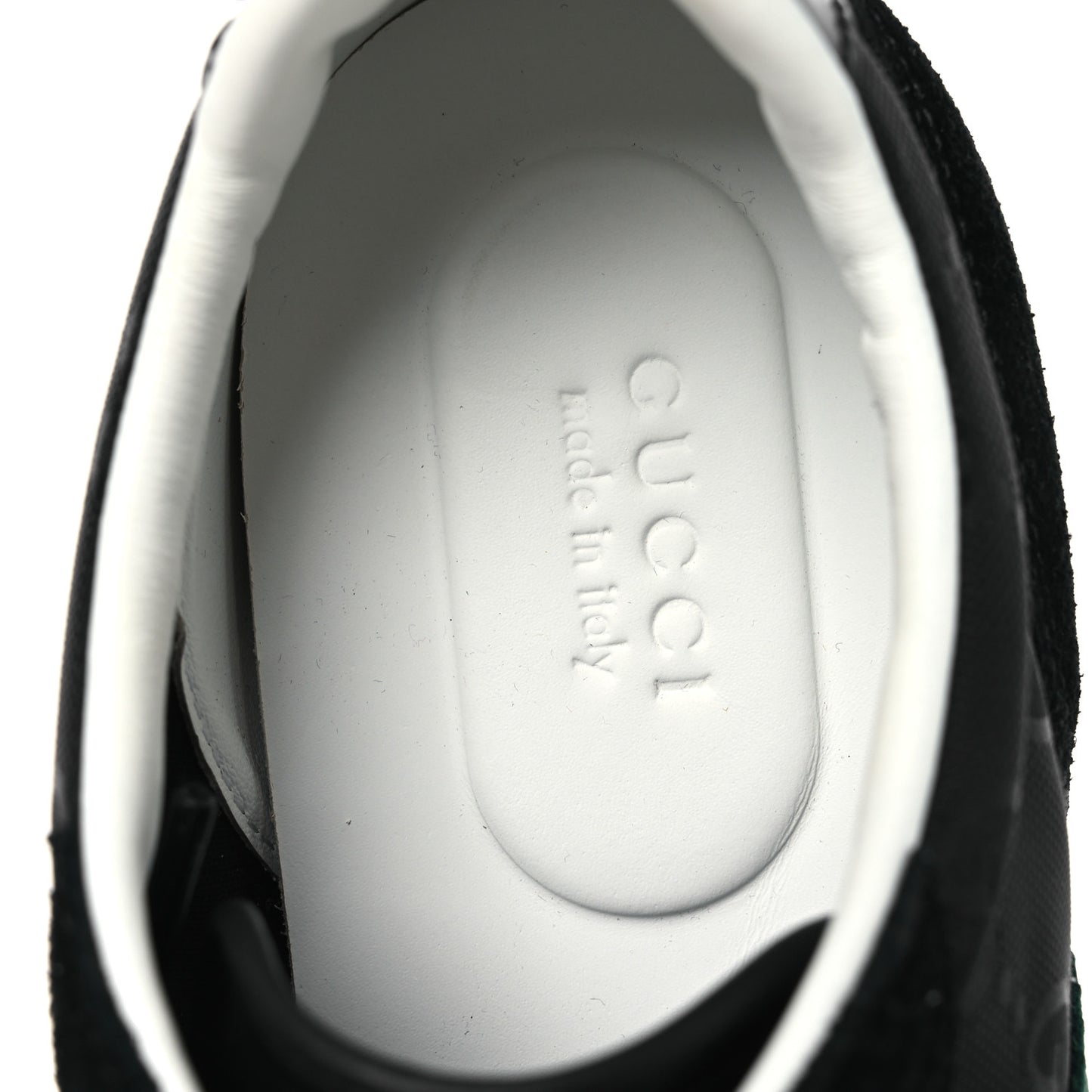 GG Suede Monogram Web Re-Motion Sneakers 38 Black